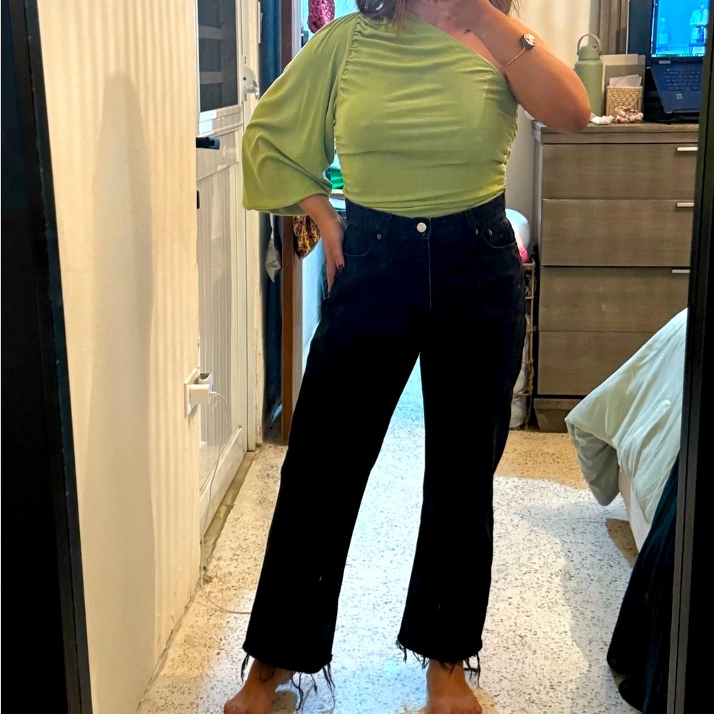 Zara Black (wash) high waisted jean